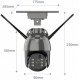 Kültéri napelemes PTZ forgatható Wi-Fi IP kamera Innotronik IUB-PT22 (2MP)