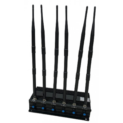 6-antennás PROFI hordozható GSM, DCS, 3G, 4G, Wi-Fi és GPS jelblokkoló