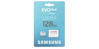 128 GB Micro SD-memóriakártya Samsung EVO Plus + SD adapter, CLASS 10