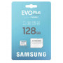128 GB Micro SD-memóriakártya Samsung EVO Plus + SD adapter, CLASS 10