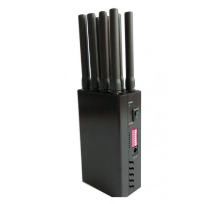 8-antennás hordozható GSM, DCS, 3G, 4G, 4G LTE, GPS, Wi-Fi és  jelblokkoló